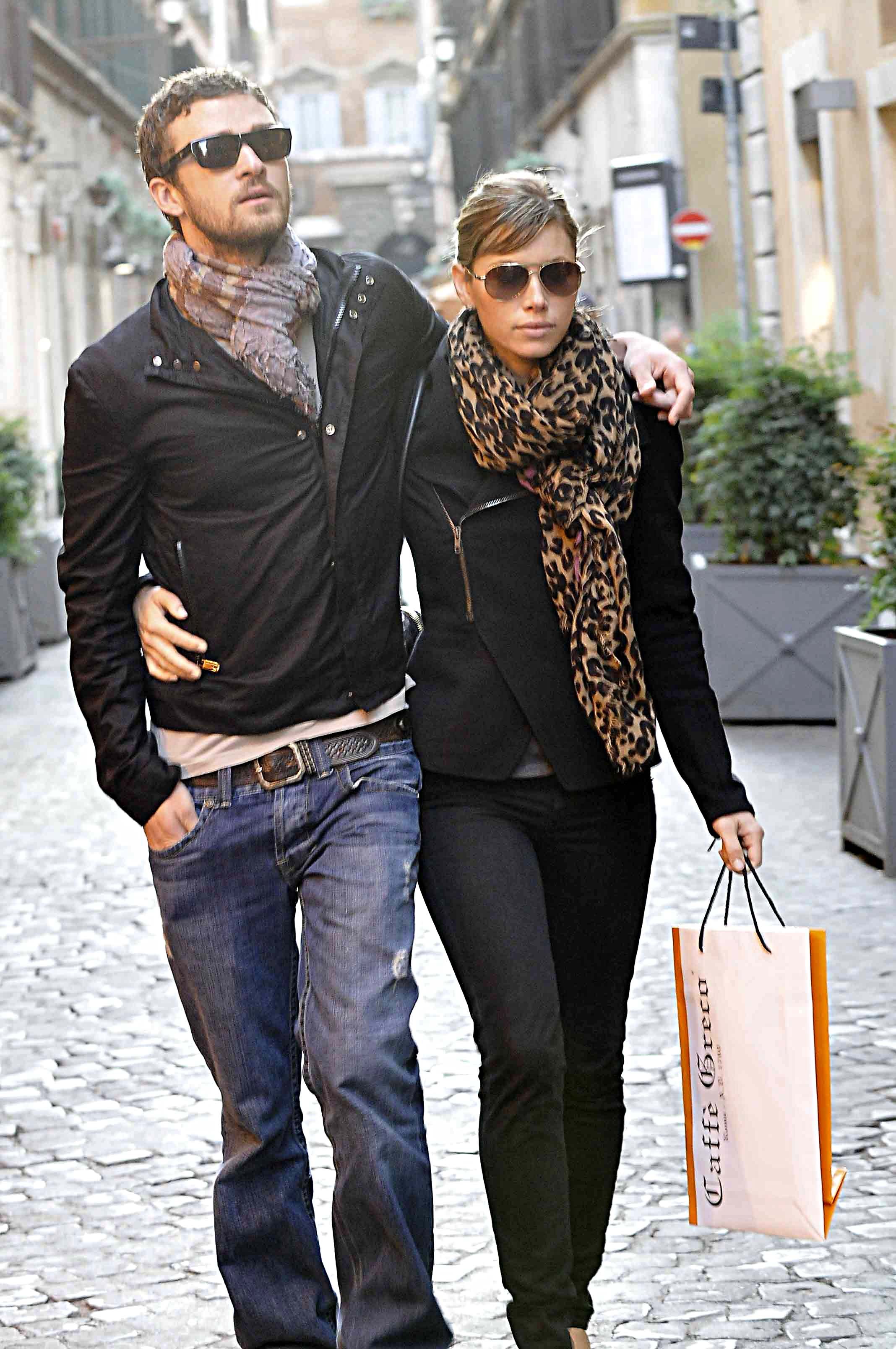 Young couple walking fashion